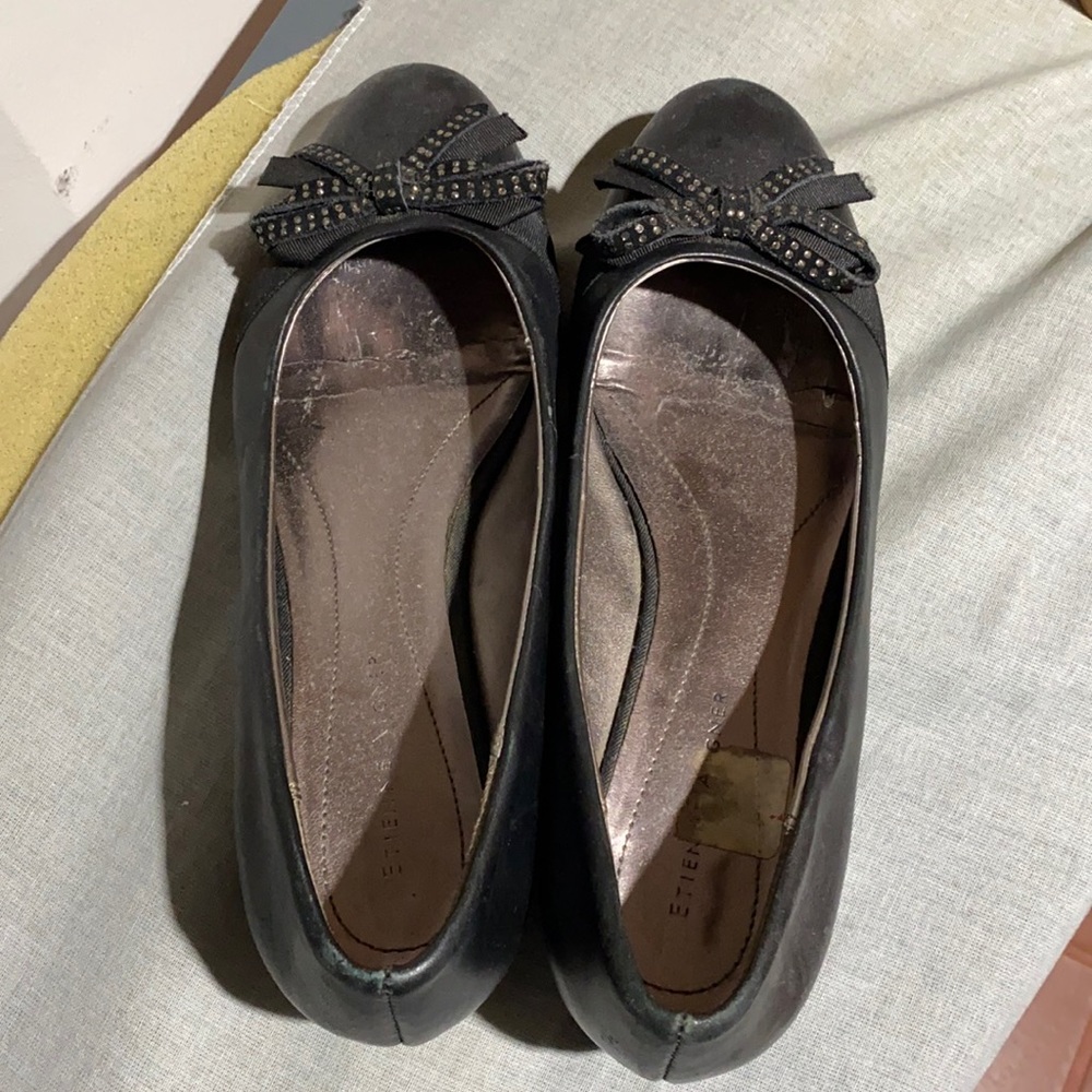 Bow Black Flats